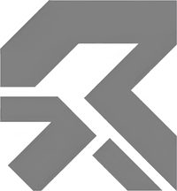 Минималистичный абстрактный логотип компании Meidoteam в серых тонах на белом фоне